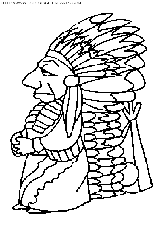 dibujo Indios