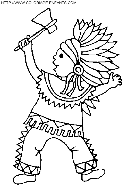 dibujo Indios