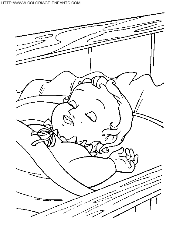 dibujo La bella durmiente