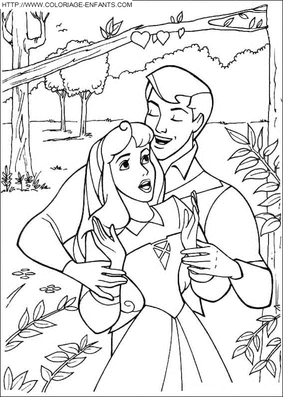 dibujo La bella durmiente