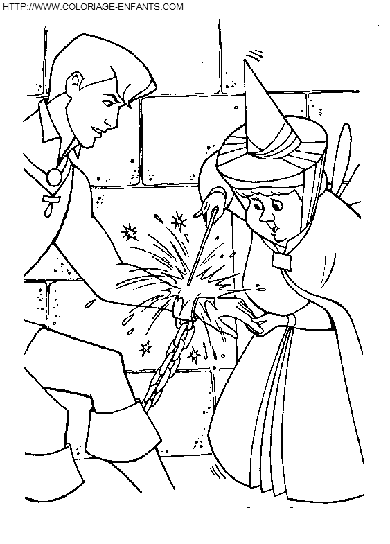 dibujo La bella durmiente