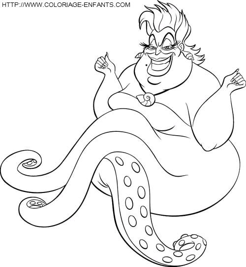 dibujo La sirenita