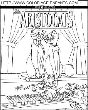 dibujo Los aristogatos