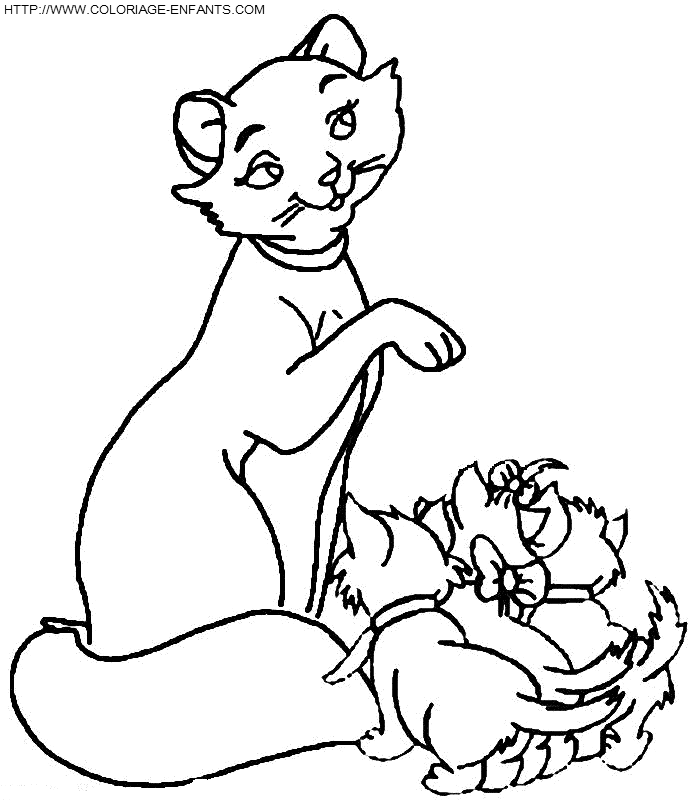 dibujo Los aristogatos