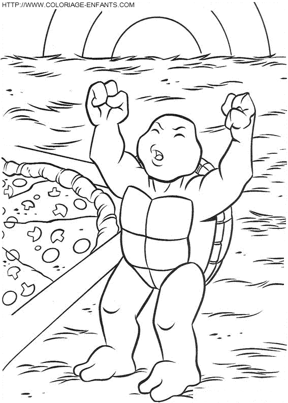 dibujo Las Tortugas Ninja Turtles