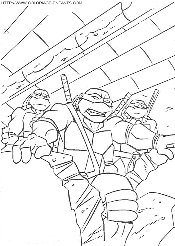 dibujo Las Tortugas Ninja Turtles