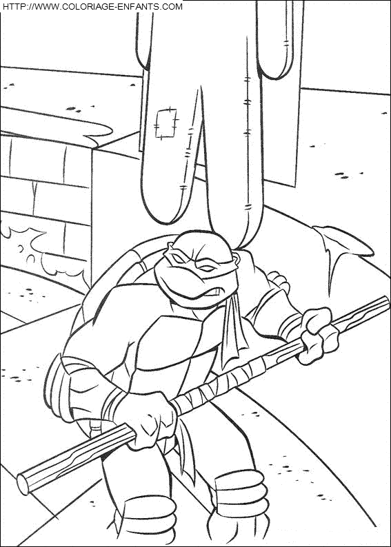 dibujo Las Tortugas Ninja Turtles