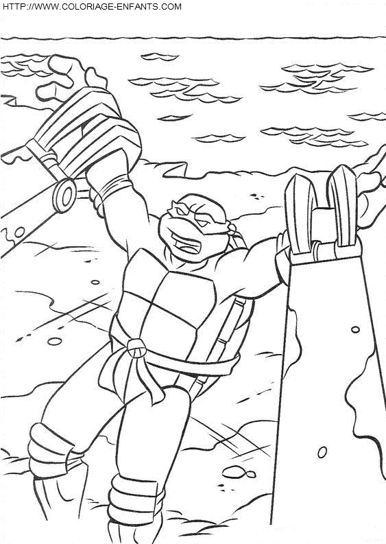 dibujo Las Tortugas Ninja Turtles