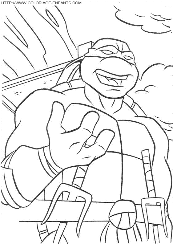 dibujo Las Tortugas Ninja Turtles