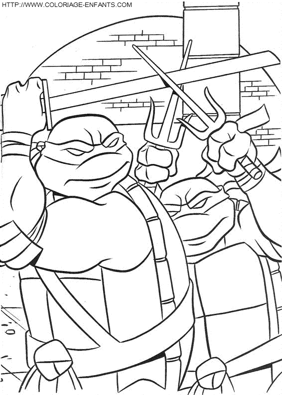 dibujo Las Tortugas Ninja Turtles