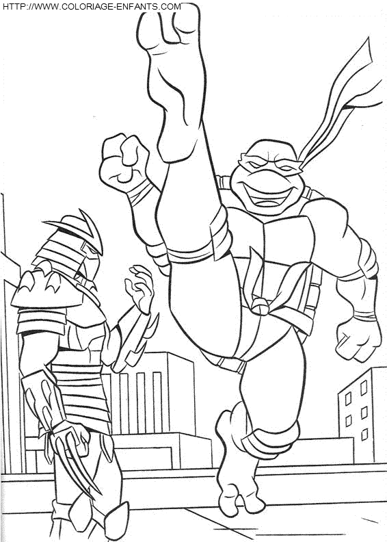 dibujo Las Tortugas Ninja Turtles