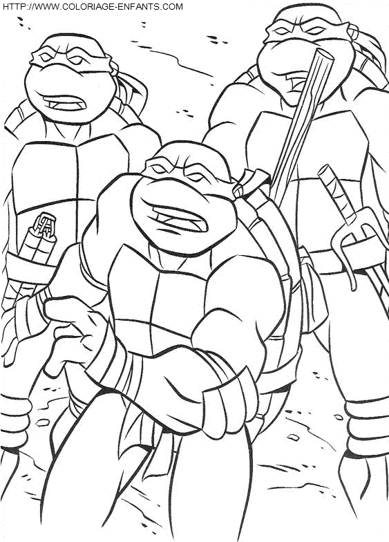 dibujo Las Tortugas Ninja Turtles