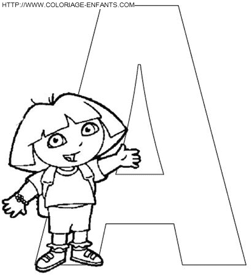 dibujo Alfabeto Dora