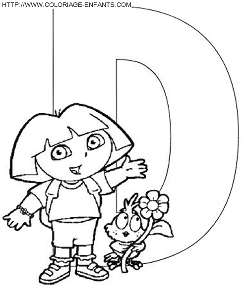 dibujo Alfabeto Dora