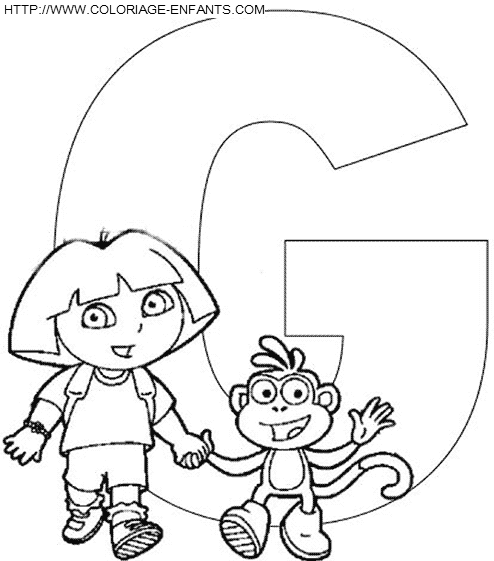 dibujo Alfabeto Dora