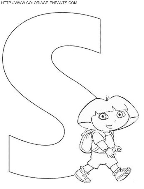 dibujo Alfabeto Dora