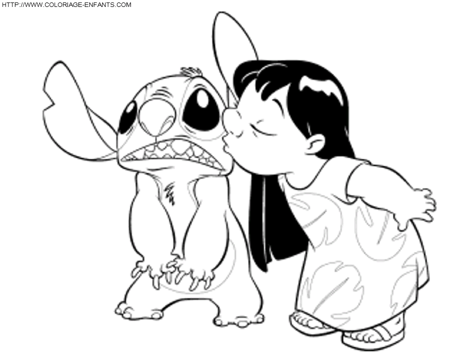 dibujo Lilo et Stitch