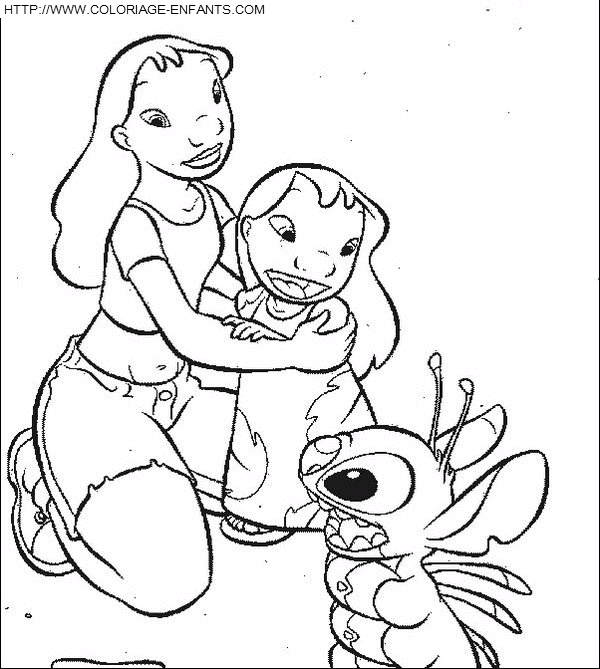 dibujo Lilo et Stitch