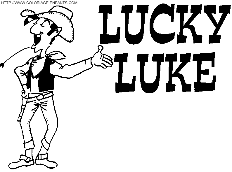 dibujo Lucky Luke