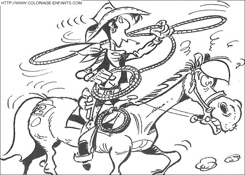 dibujo Lucky Luke