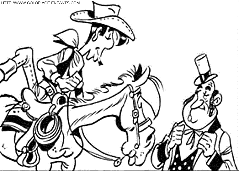 dibujo Lucky Luke