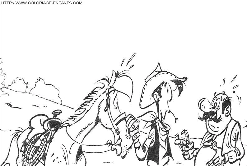 dibujo Lucky Luke