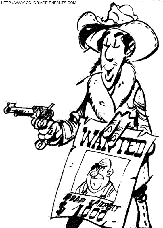 dibujo Lucky Luke