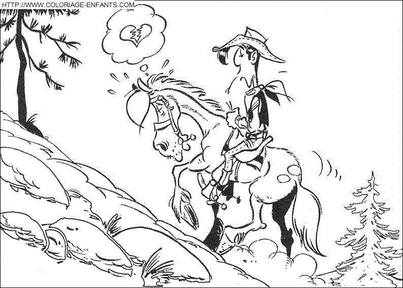 dibujo Lucky Luke