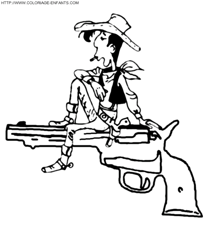 dibujo Lucky Luke