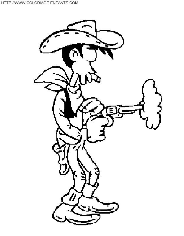 dibujo Lucky Luke