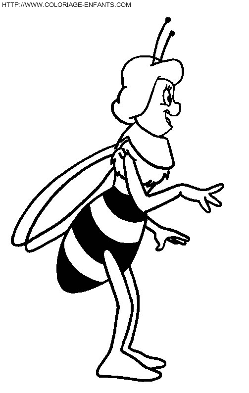 dibujo Abeja Maya