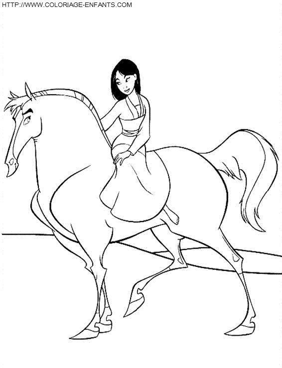 dibujo Mulan