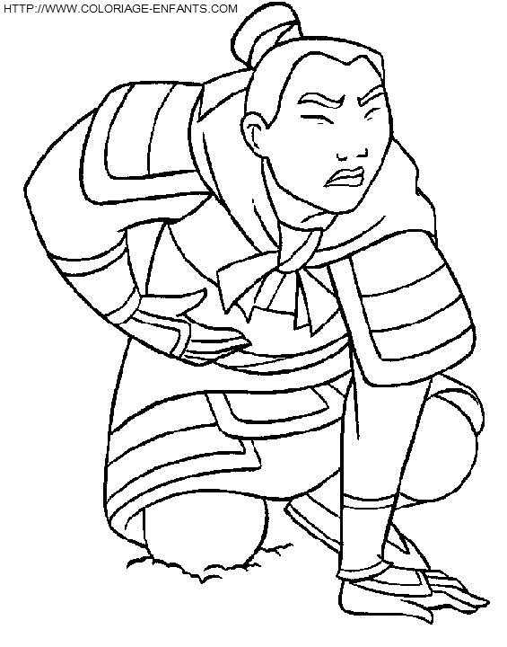 dibujo Mulan