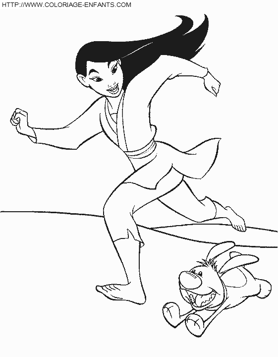 dibujo Mulan