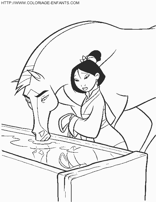 dibujo Mulan