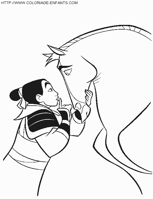 dibujo Mulan