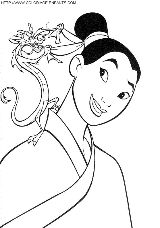 dibujo Mulan