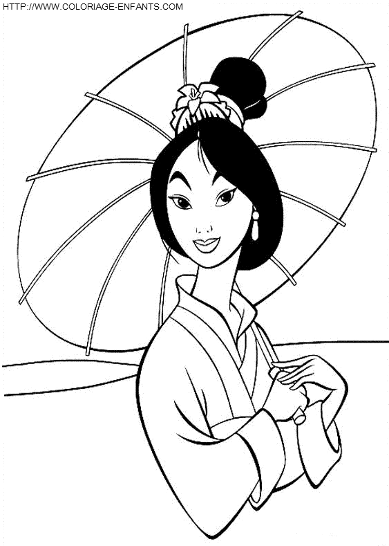 dibujo Mulan