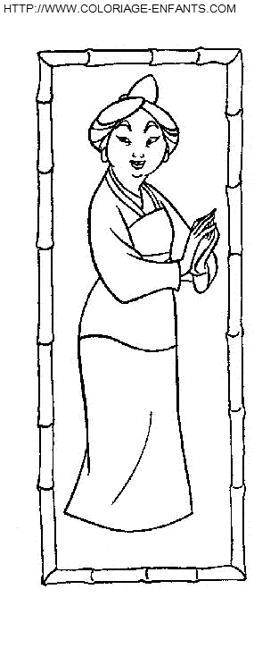 dibujo Mulan