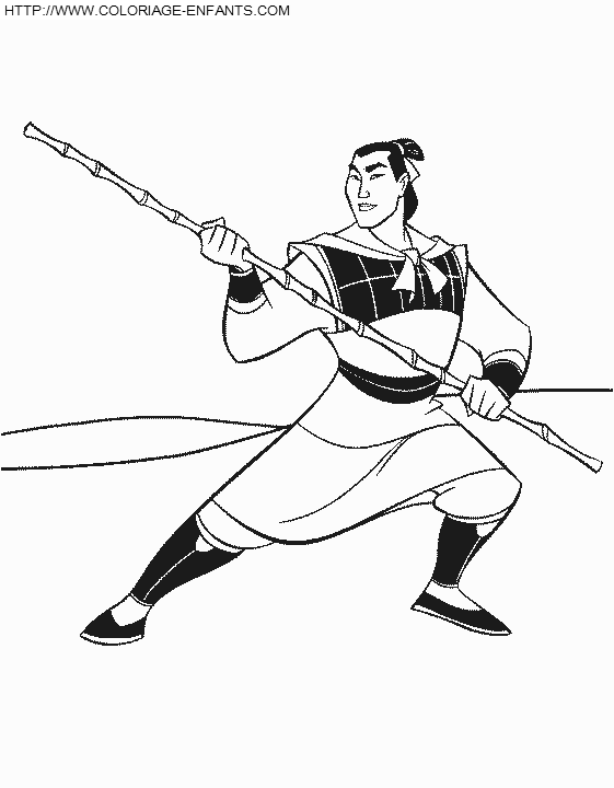 dibujo Mulan