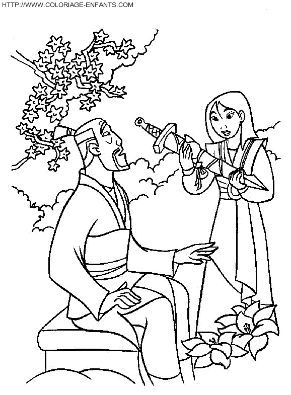 dibujo Mulan