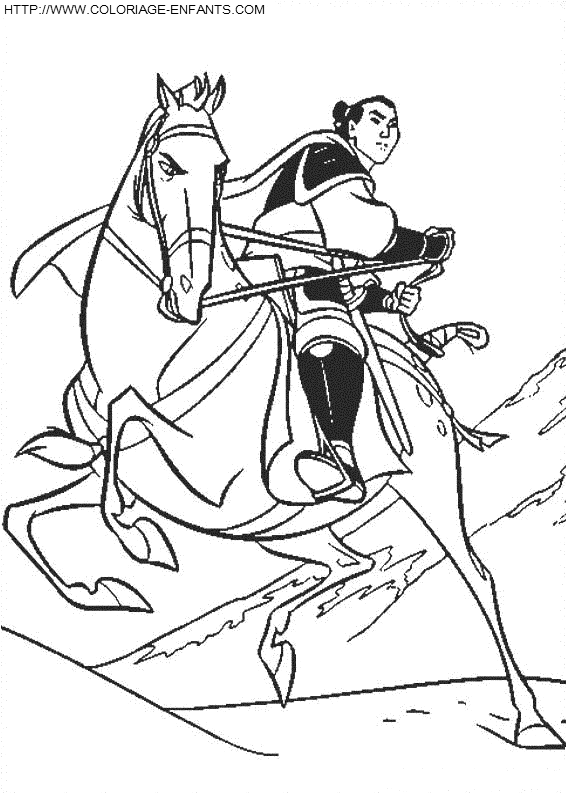 dibujo Mulan