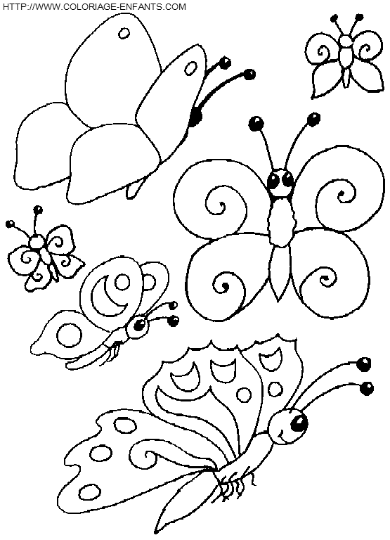 dibujo Mariposas