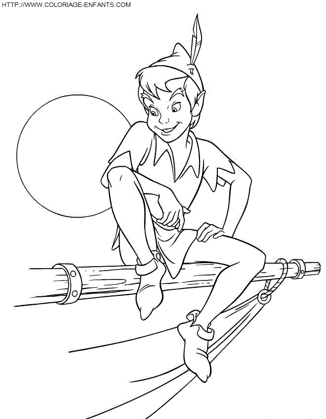 dibujo Peter Pan