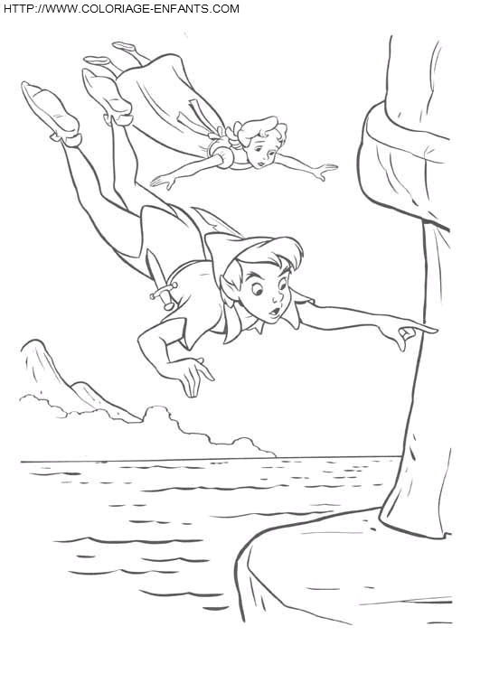 dibujo Peter Pan