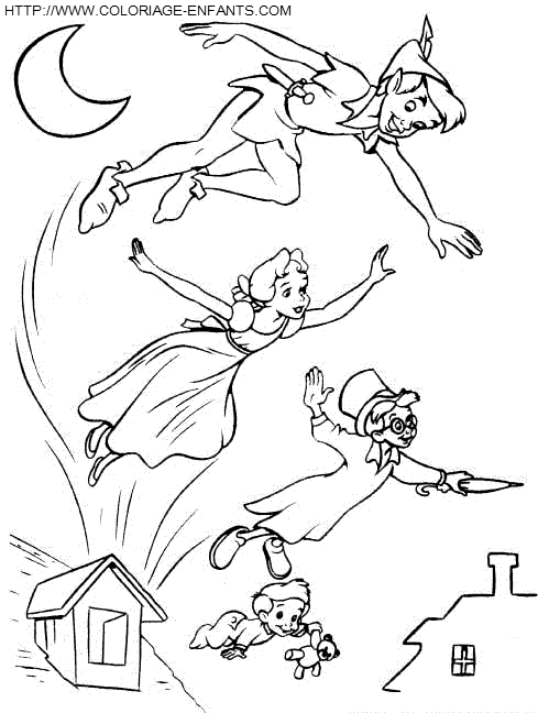 dibujo Peter Pan