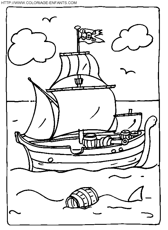 dibujo Piratas