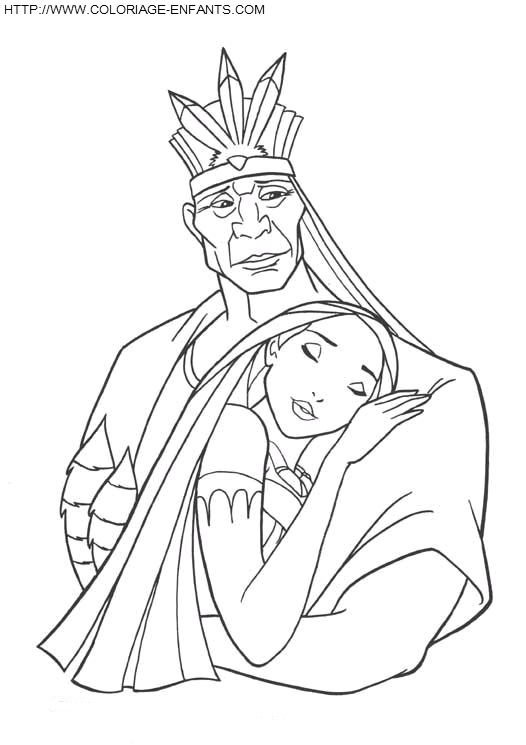 dibujo Pocahontas