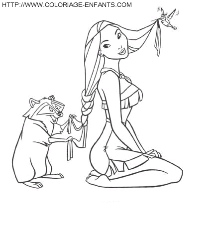 dibujo Pocahontas