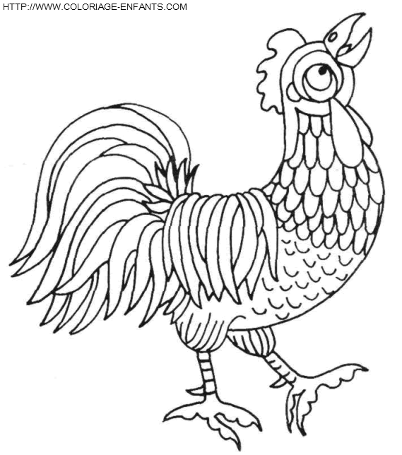 dibujo Gallinas